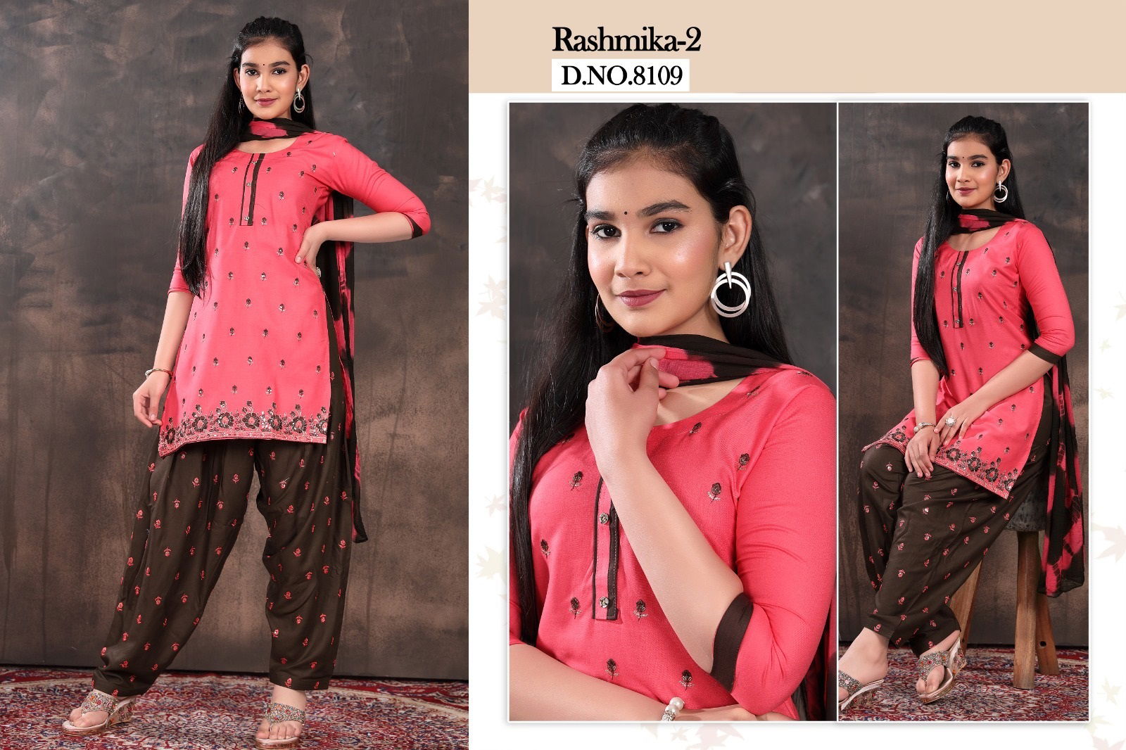 Rashmika 2 Readymade Suits Girls Wear Catalog
